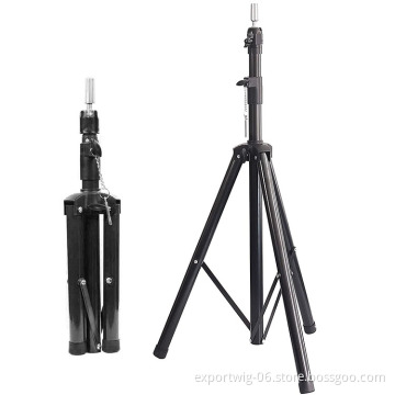 Wig Stand Tripod Stand For Canvas Block Mannequin Head Adjustable For Cosmetology Hairdressing Training Practice Wig Display